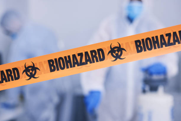 Professional Biohazard Cleanup technician working in Dunlap, CA